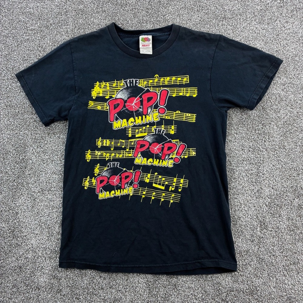 Vintage The‎ Pop Machine Shirt Mens S Black Music Recording Studio Indianapolis